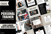 Personal Trainer Instagram Templates, a Social Media Template by EliteMatidi (Thumbnail 1 of 9)