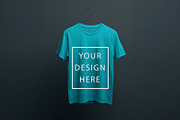 T-Shirt Mockup - Teal Edition, a Shirt Mockup by ForhadGFX (Thumbnail 11 of 12)