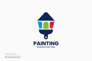 Home Painting Logo, a Branding & Logo Template by Zeer Graphic