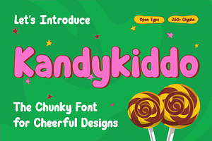 Kandykiddo - Playful Chunky Font
