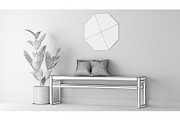 Entry Table C - Leather and Timber, a Furniture 3D Model by 3DCargo (Thumbnail 6 of 6)