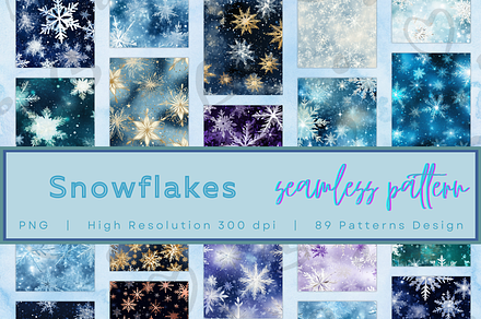 Snowflakes Pattern Digital Art