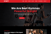 Gym & Fitness Website HTML Template, a Bootstrap Template by Themeplaza (Thumbnail 1 of 5)