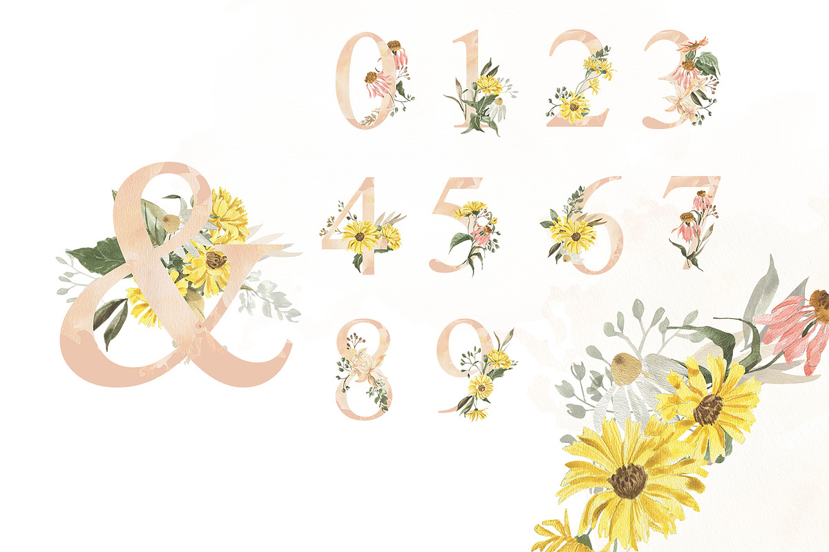 Early autumn, watercolor flowers, a Decorative Illustration by Love Watercolor Store (Photo 11 of 13)