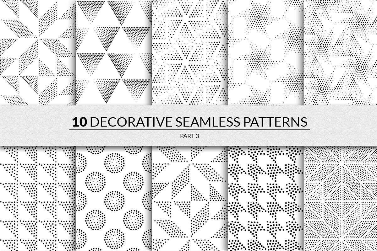 144 seamless pointillism patterns, a Pattern Graphic by softulka (Photo 4 of 16)
