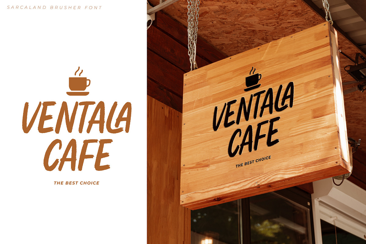 Sarcaland Brusher, a Script Font by Ditatype (Photo 5 of 6)