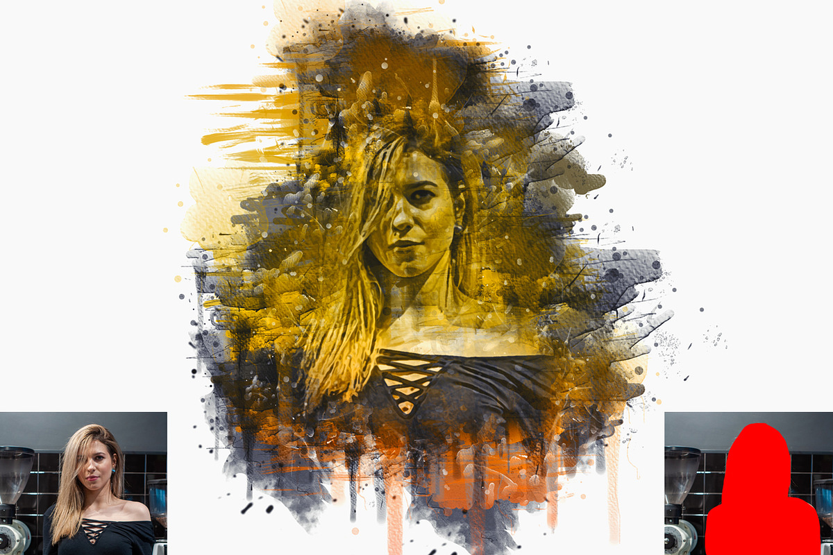 Pro Watercolor Photoshop Action, an Action Add-On by Studio Retouch