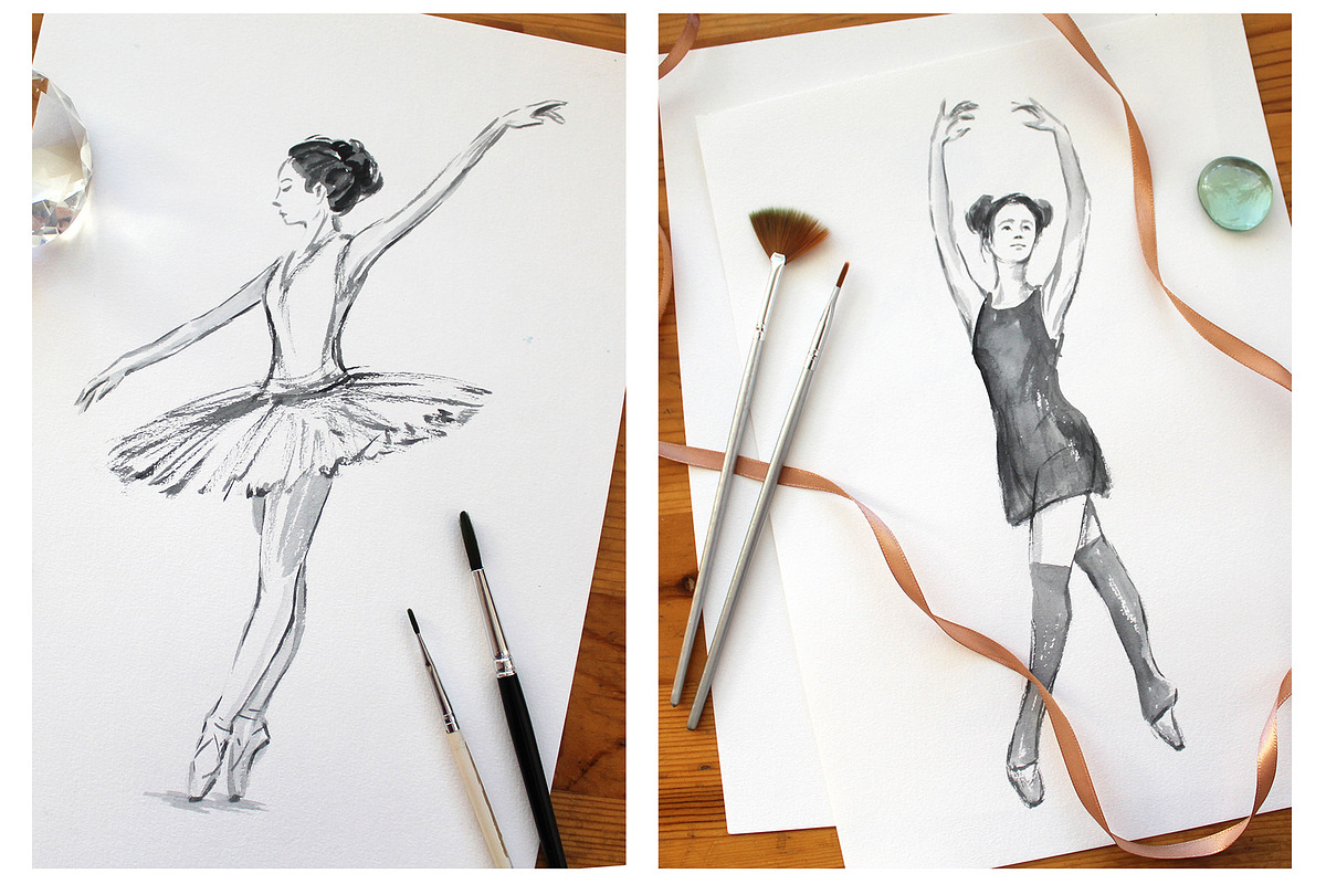 Ballet set illustrations, an Illustration by Ana Capree (Photo 7 of 8)