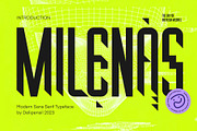 MILENAS - Modern Sans Serif, a Sans Serif Font by delipensil (Thumbnail 1 of 8)