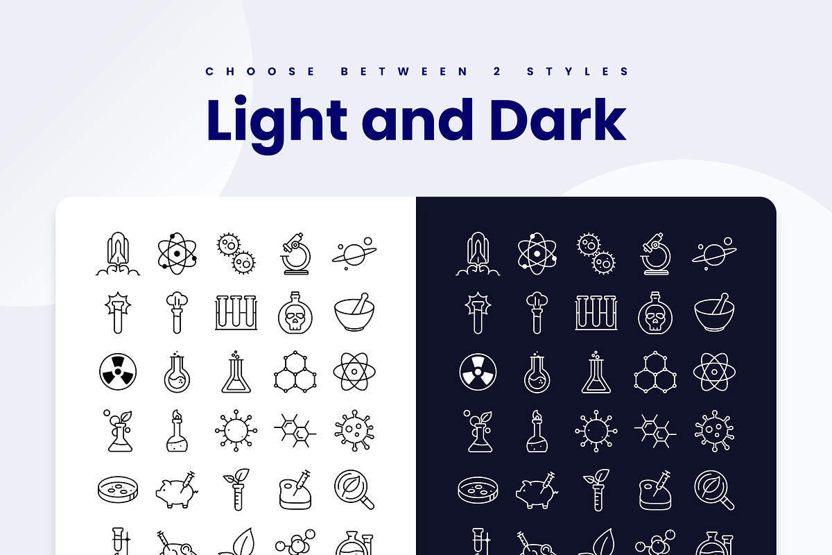 Science Icons, an Outline Icon by Slidesmash (Photo 3 of 3)