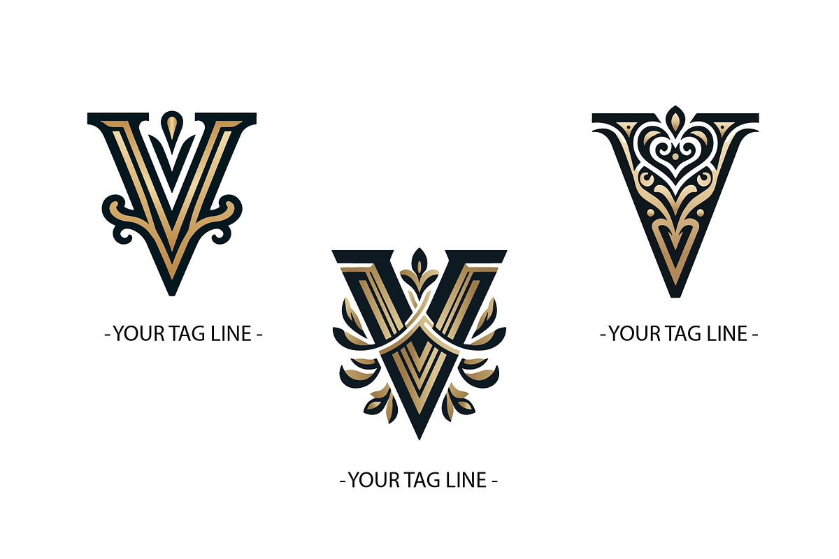3 Classic Letter V Logo, a Branding & Logo Template by HE Studio (Photo 1 of 4)