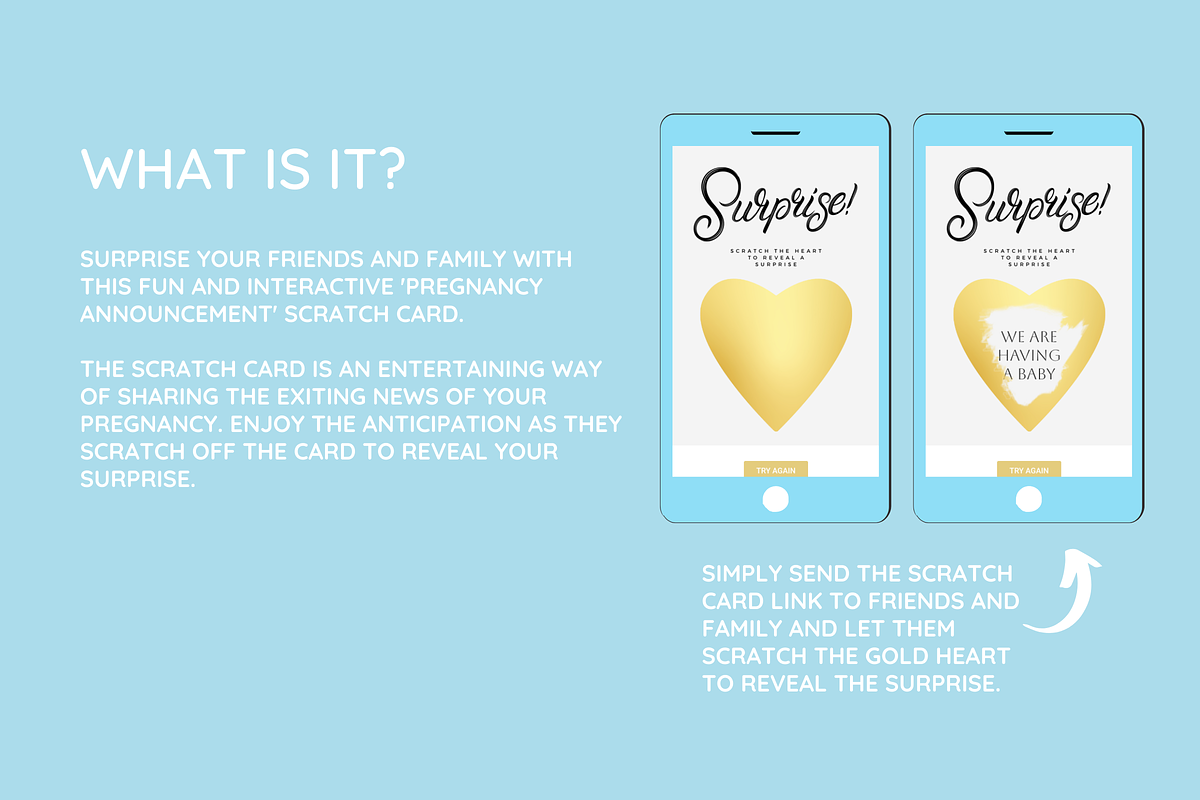 Pregnancy Digital Scratch Card, a Marketing Template by SunshineStudioBoutique (Photo 3 of 7)
