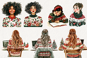 Cozy Christmas Planner Clipart, an Illustration by NadiaTheronArt (Thumbnail 3 of 5)