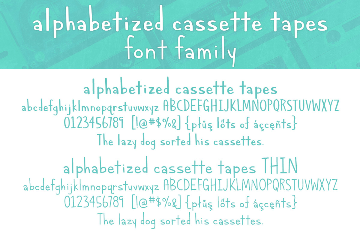 Alphabetized Cassette Tapes Family preview 2