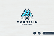 Mountain linear logo design, a Branding & Logo Template by mouze_art (Thumbnail 4 of 4)