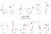 Pink star Zodiac constellations, an Object Illustration by Art and Funny (Thumbnail 4 of 5)