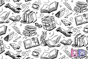 Whimsical Book Lover Pattern, a Pattern Graphic by MISS CHATZ (Thumbnail 3 of 3)