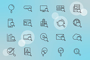 Search And Web Icon Set, a Templates & Theme by studiogstock (Thumbnail 1 of 3)