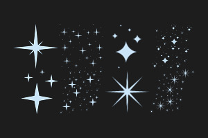 Sparkling Star Set 1 Procreate Brush