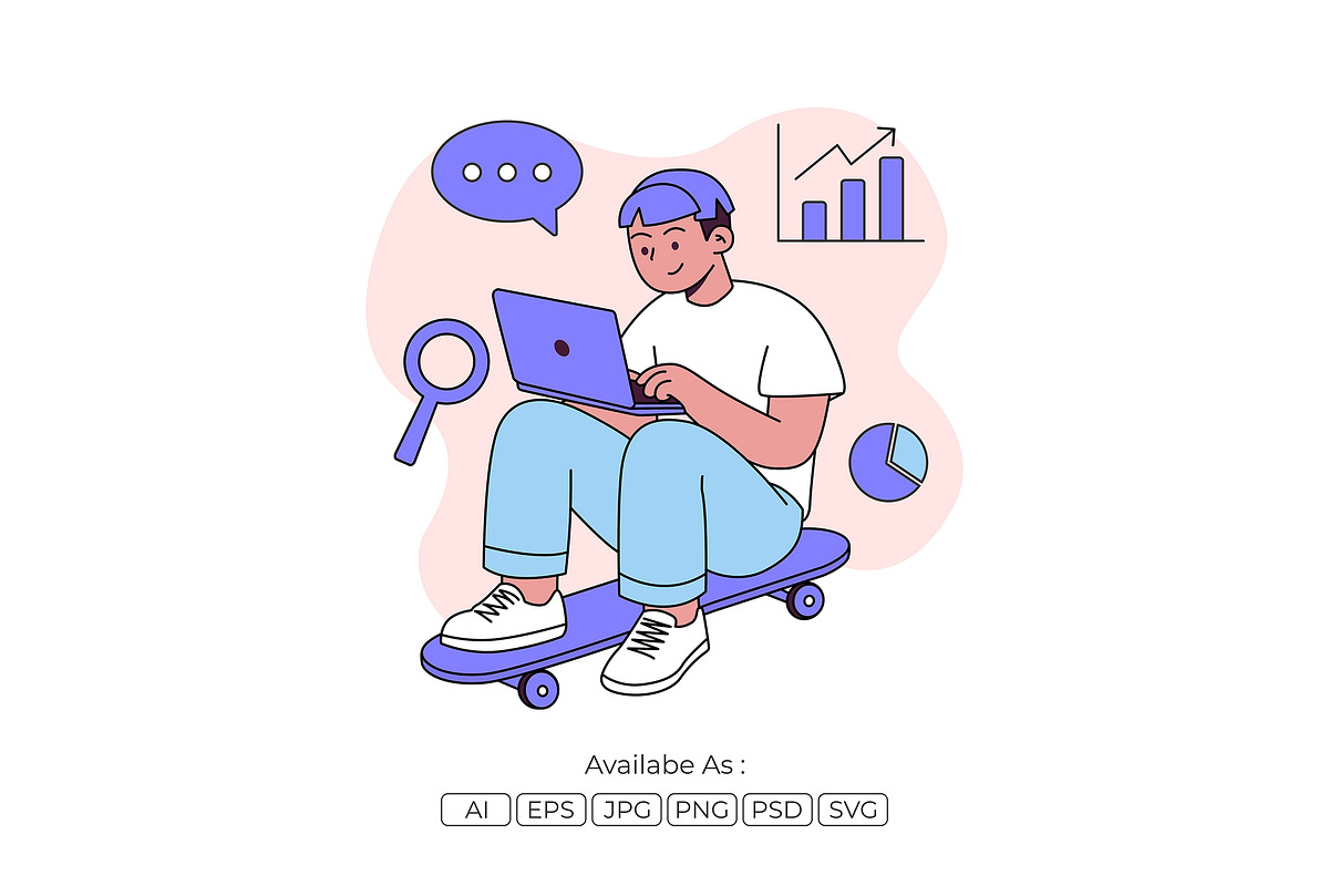 Digital Marketing Analytics, a Technology Illustration by Partikusi Design (Photo 1 of 3)