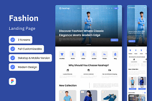 Fasshop - Fashion Landing Page, a Landing Page Template by twinstd