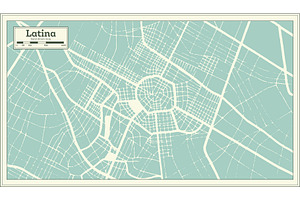 Latina Italy City Map