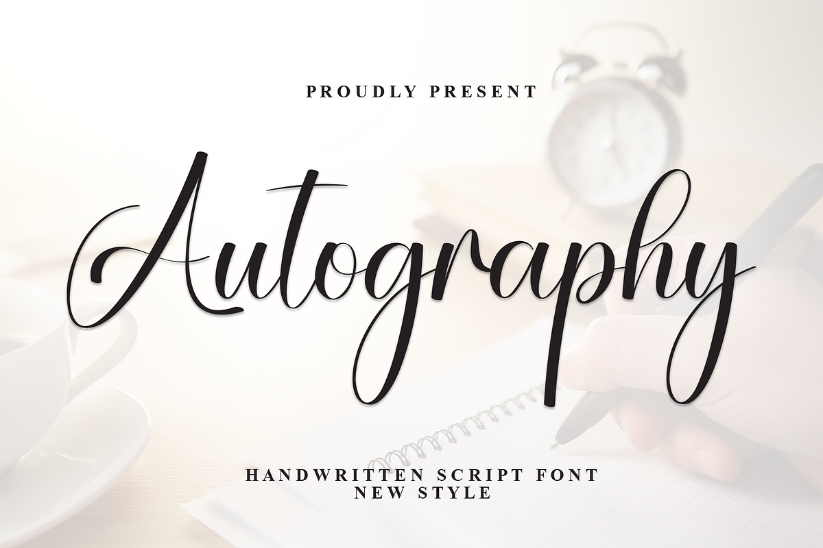Autography | Script Font, a Handwritten Font by Scratchones (Photo 1 of 8)