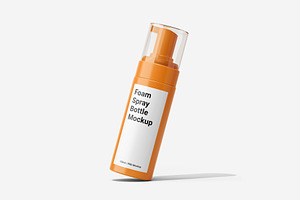 Foam Spray Bottle Mockup Vol.1