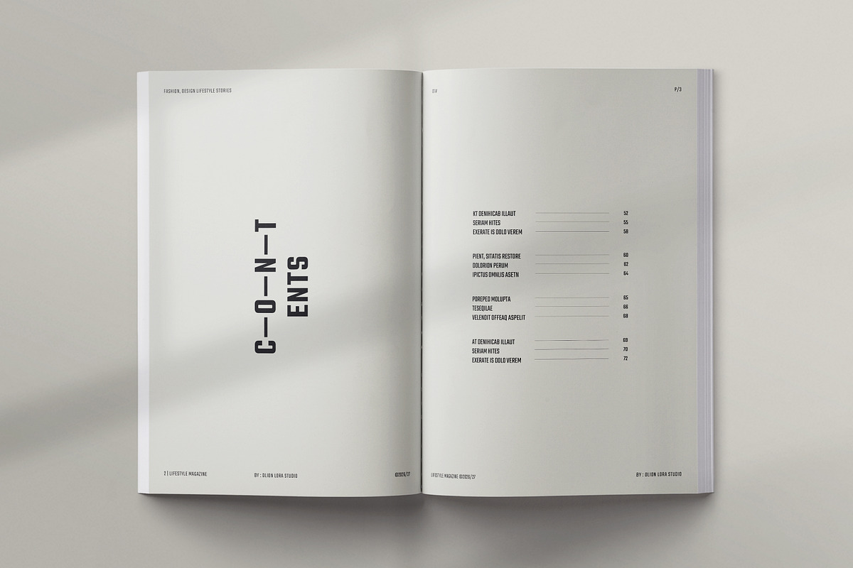 Lifestyle Magazine Template, a Magazine Template by Olion Lora (Photo 3 of 24)