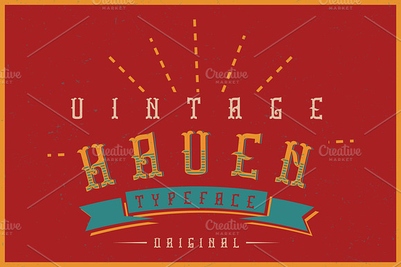 Haven label font preview 8