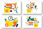 10 No Data Vector Illustration, a Technology Illustration by denayunebgt (Thumbnail 2 of 4)