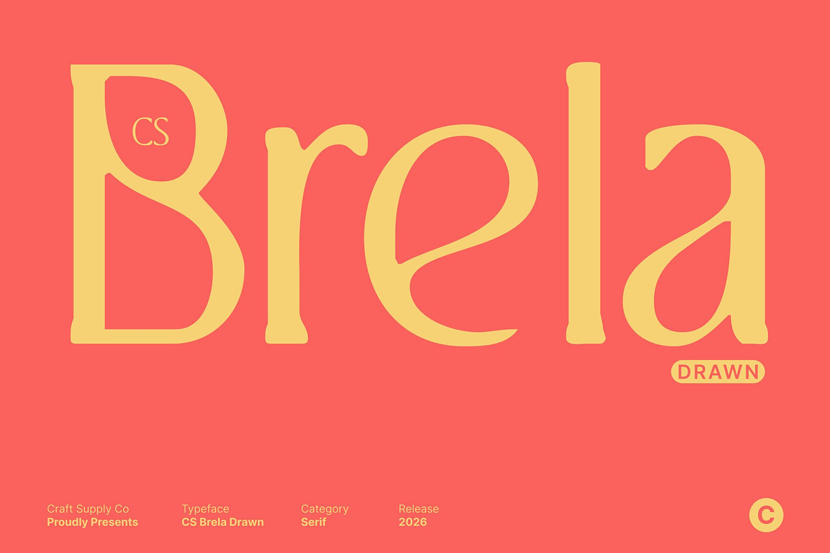 CS Brela Drawn, a Serif Font by Craft Supply Co. (Photo 1 of 8)