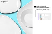 Ceramic Plates Serving Dishes Mockup, a Household Mockup by Pret-a-Mockup (Thumbnail 4 of 9)