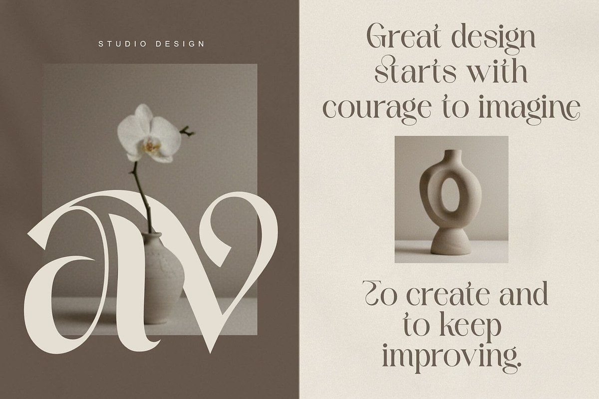 Argeta - Modern Luxury Logo Font, a Serif Font by Sealoung (Photo 4 of 11)