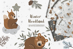 Cozy Woodland Animals Clipart