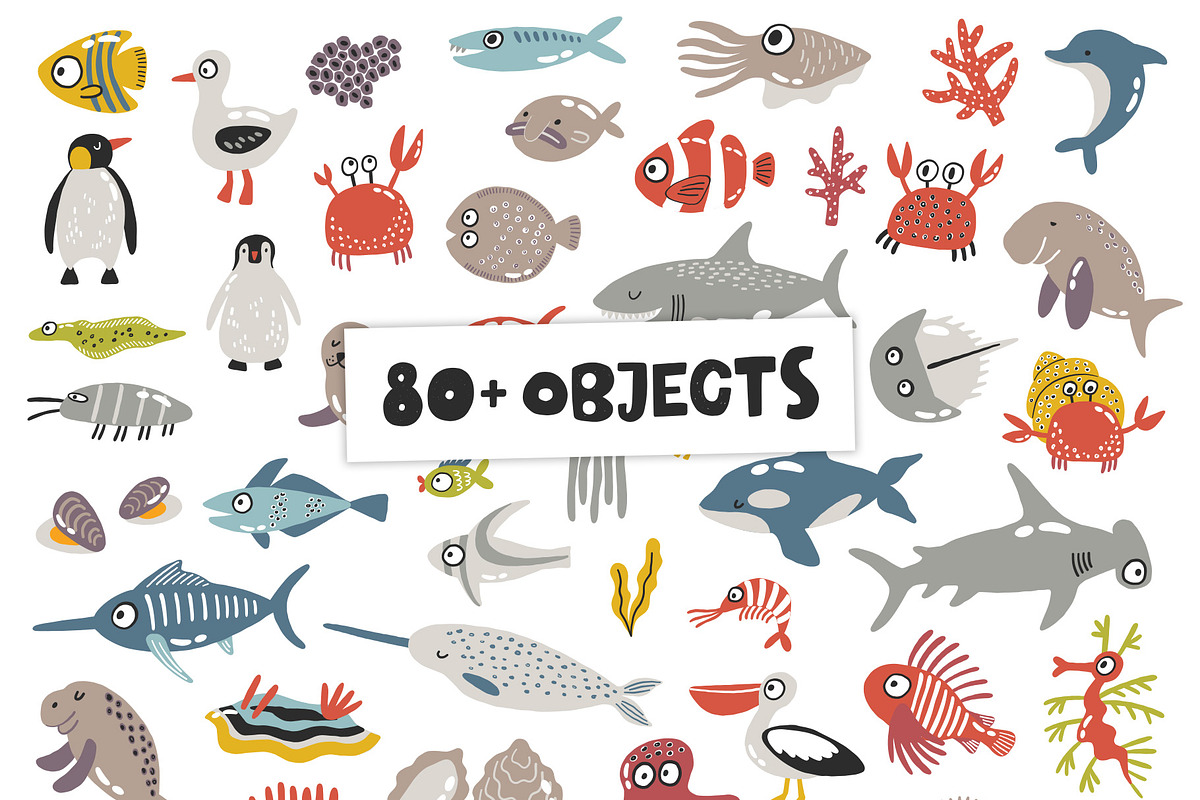 Sea animals alphabet, a Wallpaper Graphic by Murvin (Photo 3 of 7)