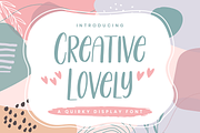Creative Lovely Font, a Script Font by Fatmawati (Thumbnail 1 of 12)