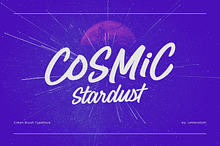 Cosmic Stardust - Casual Brush Font