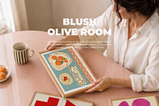 Blush Olive Room Frames Mockups, a Household Mockup by Muse Mockups (Thumbnail 8 of 19)