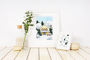 Winter town Christmas house clipart, a Person Illustration by LyubovZaytseva (Thumbnail 10 of 23)