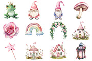Magical Garden Pink Fairies, an Illustration by CitraGraphics (Thumbnail 3 of 5)