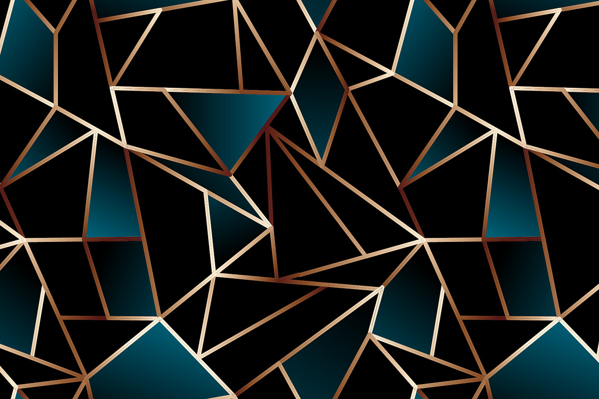 Golden wire seamless pattern set, a Pattern Graphic by IuliiaPavlenko