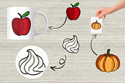 Fall Pies: Patterns & Clipart Set, a Food Illustration by Elatedowl (Thumbnail 9 of 12)