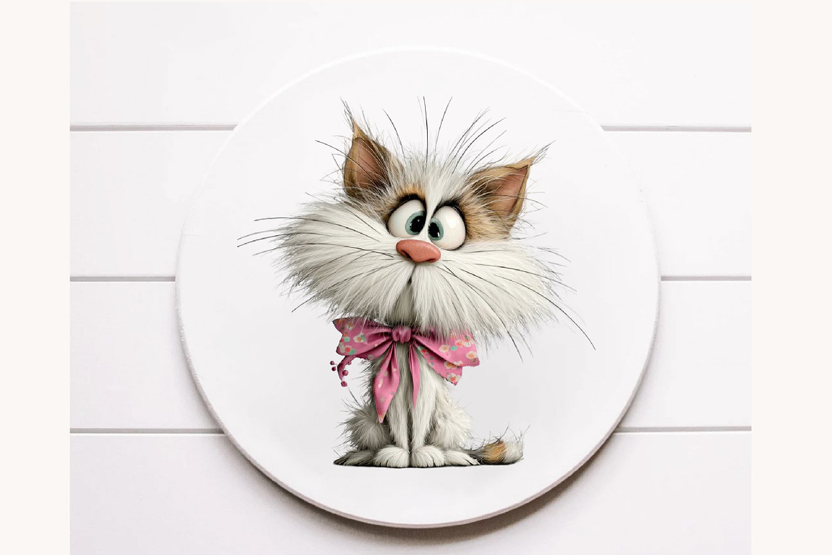 Whimsical Easter Cats clipart, an Illustration by Designworld (Photo 9 of 9)