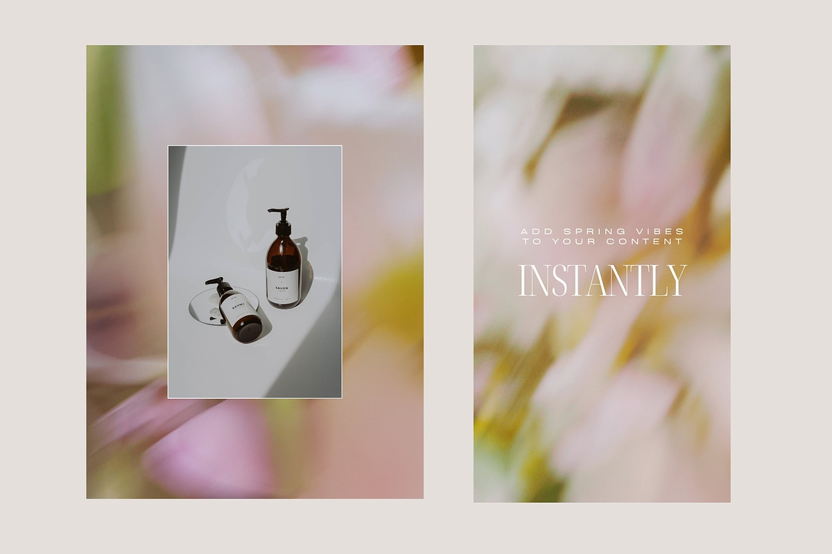 Soft Floral Spring Blur Backgrounds, a Background Graphic by eclosque (Photo 3 of 48)
