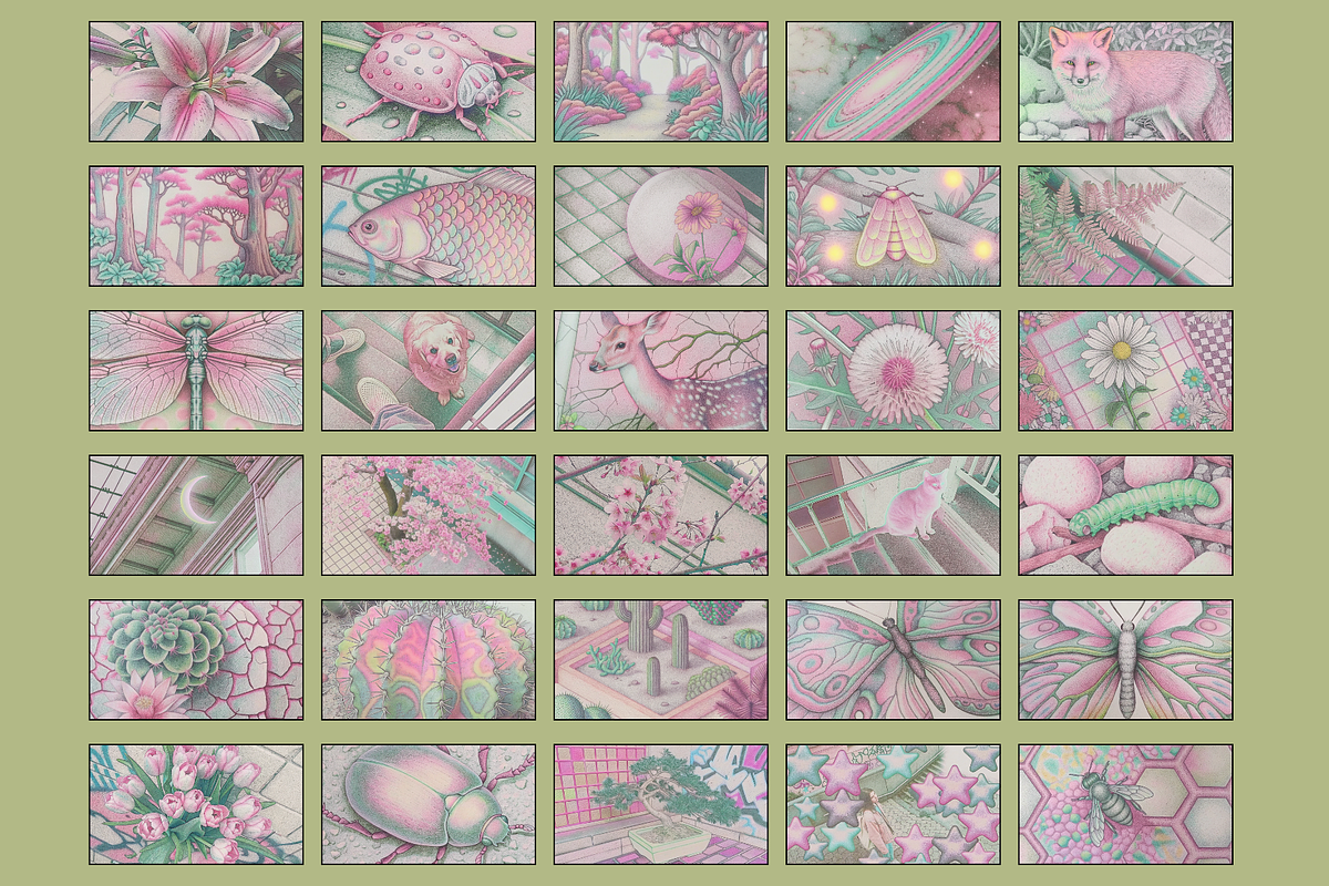 Distorted Nature – Pastel Grunge Art, an Illustration by BiancaXavier (Photo 5 of 11)