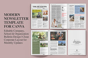 Modern Newsletter Template for Canva, a Magazine Template by Oshin Design (Thumbnail 1 of 6)