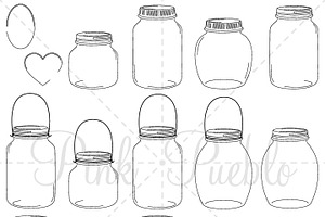 Mason Jars Photoshop Brushes