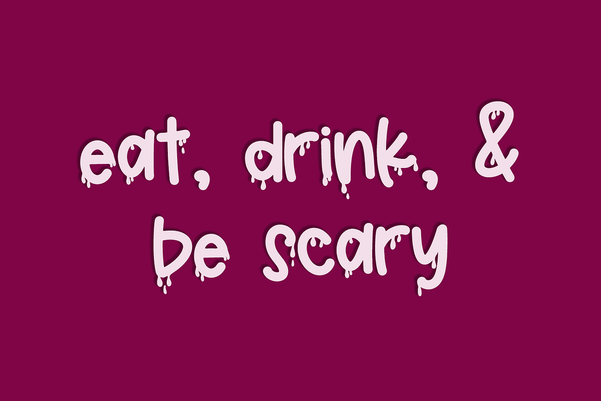Haunt Mess Sans - Blood Font, a Handwritten Font by Beck McCormick (Photo 7 of 10)