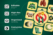 Ramadan and Eid Mubarak 3d Icon set, an Object Illustration by Creative Perspective (Thumbnail 2 of 8)